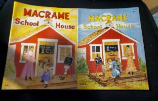 Vintage Macrame School House Vol.  1 & 2 Macrame Books 1980 1981