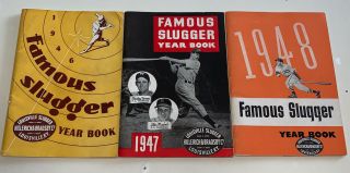 1946 1947 1948 Louisville Slugger H&b Famous Slugger Baseball Year Book