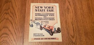 York State Fair 1930 Official Program