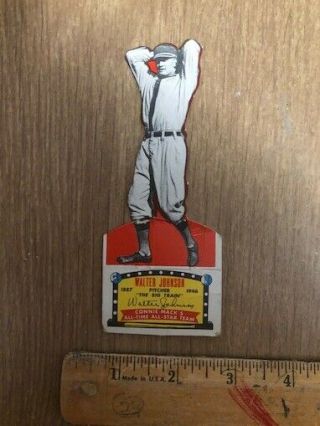 1 Vintage Connie Mack Topps 1951 Punch Out Die - Cut All - Stars Walter Johnson Mlb