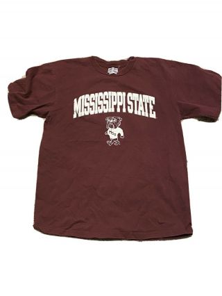 Vintage Mississippi State Bulldogs Champion T Shirts Size Adult L