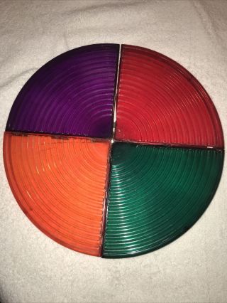 Vintage Christmas Color Wheel Light For Aluminum Tree Parts Only
