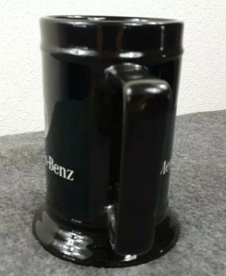 Mercedes Benz Tall Coffee Mug Cup Black Logo Spell Out Glossy FLAWLESS 2