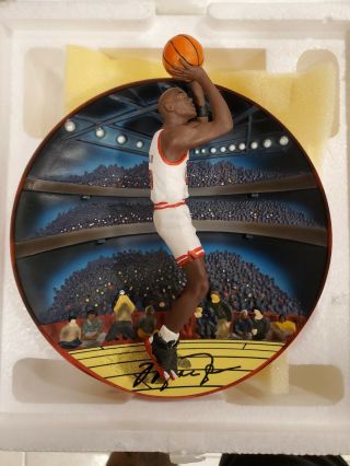 Michael Jordan Upper Deck Collector Plate Rim Rocker W/ Bradford Exchange