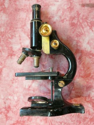 Antique Vintage Spencer Buffalo Microscope Brass Metal