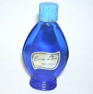 Vintage Evening In Paris Cobalt Blue Perfume Bottle