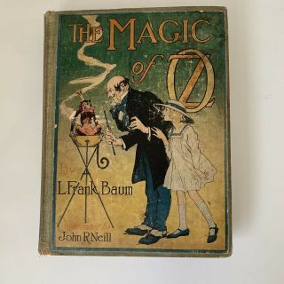 Antique The Magic Of Oz Book By L Frank Baum - 1st Edition - Rare