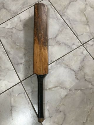 Antique Wood Cricket Bat,  Model England,  1938,  32 1/2 ",  Black Grip