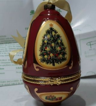 Vintage Mr.  Christmas Music Box Ornament With Instructions F/s.  F