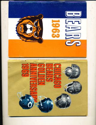 1963 Chicago Bears Football Guide (only Listed)