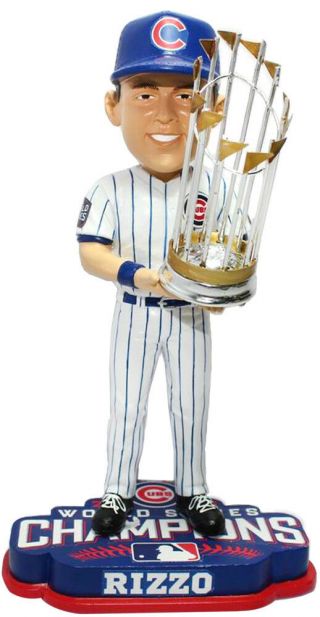 Chicago Cubs Anthony Rizzo 2016 World Series Champions Bobble Head Nib 8 "
