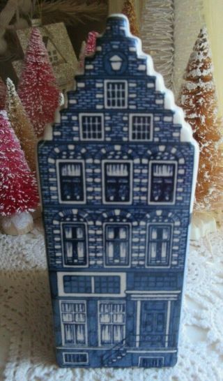 Vintage Old Dutch Houses Hand Painted In Holland Blue White House