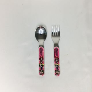 Vintage 1991 Power Puff Girls Toddlers Spoon Fork