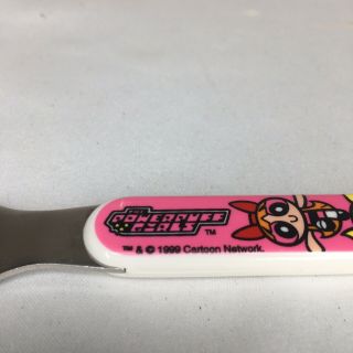 Vintage 1991 Power Puff Girls Toddlers Spoon Fork 3