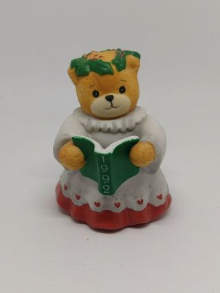 Vintage Lucy & Me Bear - Enesco - 1992 Christmas Choir With Green Song Book - J187
