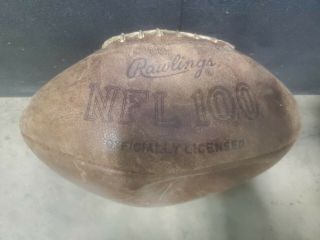 Vintage Rawlings Official Nfl 100 Leather Pigskin Football