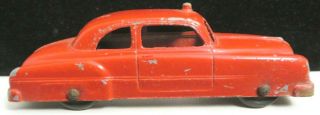 Vintage Tootsietoy 4 " 1950 Pontiac Fire Chief Car Mfg 1950 - 1954