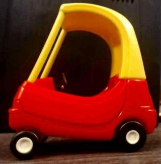 Vintage Little Tikes Dollhouse Cozy Coupe Red And Yellow Great