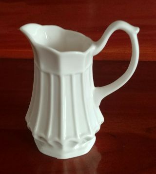 Vintage I.  Godinger & Co Ceramic Cream Pitcher - Off White,  Ivory About 5 " To Top
