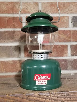 Vintage Coleman Lantern Model 5120 Lp Gas Propane 11 - 62 Single Burner