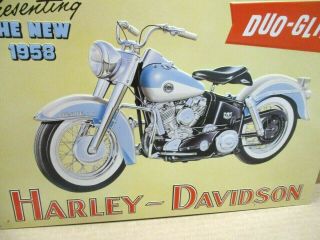 Duo - Glide - Harley - Davidson Motorcycle - Presenting The 1958 - Shows Details
