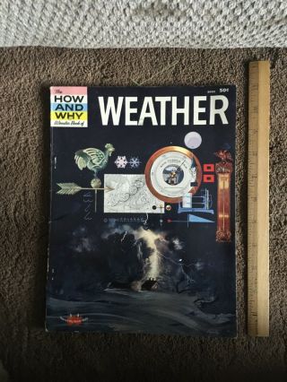 Vintage 1960 The How And Why Wonder Book Of Weather Good