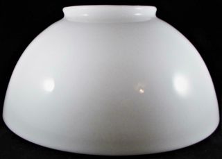 Antique Opal White Glass Hanging Oil Or Kerosene Lamp Shade With 14 " & 6 " Rims