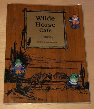 Vintage Wilde Horse Cafe Menu Barstow California Restaurant Diner Dining Travel