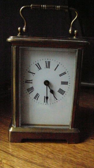 Vintage French Brass 8 Day Carriage Clock With Key Order