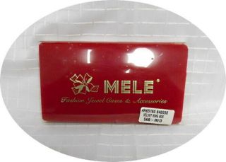 Vintage - Mele - Ring Fashion Jewel Cases & Accessories - Red Velvet - Hinged