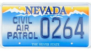 Nevada Civil Air Patrol License Plate 0264