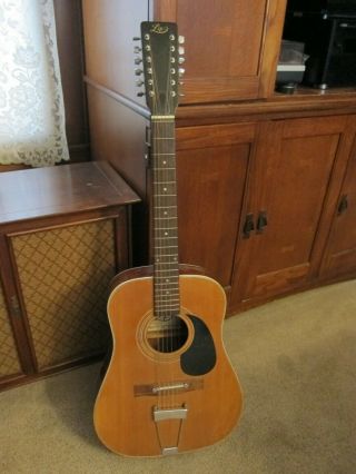 Life H - 160 12 String Vintage Acoustic Guitar Project (same As Hondo H - 160)