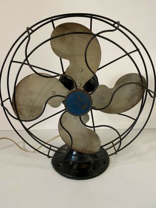 Antique/vintage Emerson Electric Oscillating Fan Model 2450 B 10 " Great
