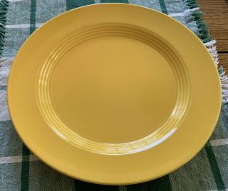 Homer Laughlin Harlequin Yellow 10 " Dinner Plate Vintage