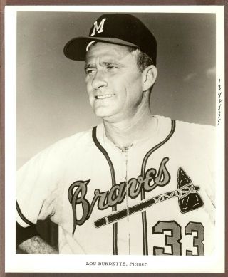 Undated Press Photo Team Issued Image Lou Burdette Of The Milwaukee Braves