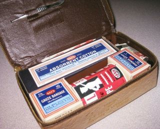 Vintage A.  F.  Lowes Lumber Co Molalla Oregon First Aid Kit In Case