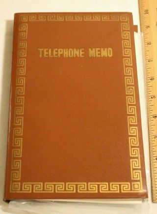 Vintage 10x6 Telephone Address Phone Book/binder A - Z Index Memo Pad 1 Refill