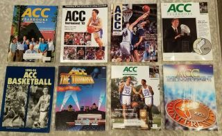 Acc Tournament Programs And Acc Yearbooks 1991,  1992,  1993,  1994,  1995,  1998