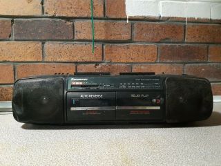 Vintage Boombox Panasonic Rx - Ft550 Double Cassette Player Retro Radio Stereo