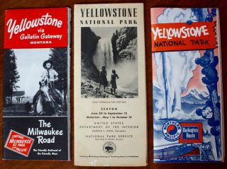 3 Vintage Guide Books For Yellowstone National Park