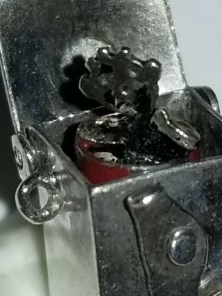 Vintage Sterling Silver Jack In The Box Black Clown Pops Up Charm 3