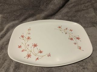 Vintage Kenro Melmac 14 X 10 Serving Platter Plate Flowers
