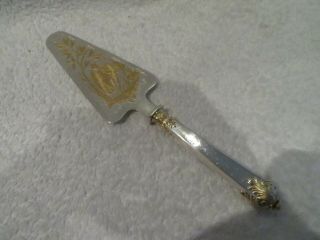 Gorgeous 1900 French Sterling Gilded Silver 950 (handle) Pie Server Russian St