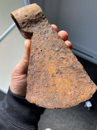 Antiques Trade Axe,  Biscayne Trade Axe Era From Quebec.  Metal Detecting Find