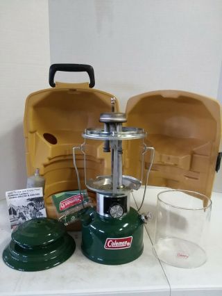 Vintage Coleman Lantern Model 220J with Carrying Case.  Dated 5/79. 2
