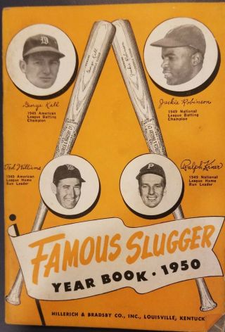 6 Hillerich & Bradsby Famous Slugger Yearbooks Dimaggio Jackie Robinson