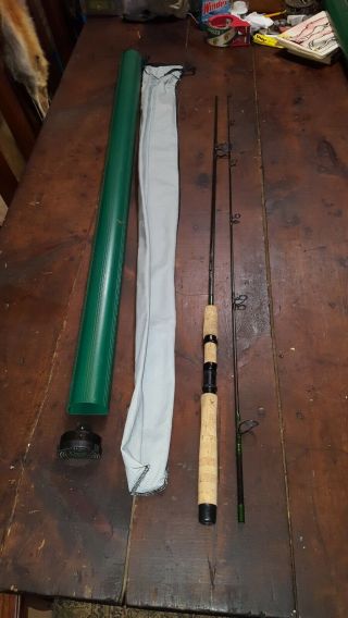 Orvis Graphite Spinning Rod 7ft 2 Peice 1/4 - 3/4 Oz Lures Green Mountain Series