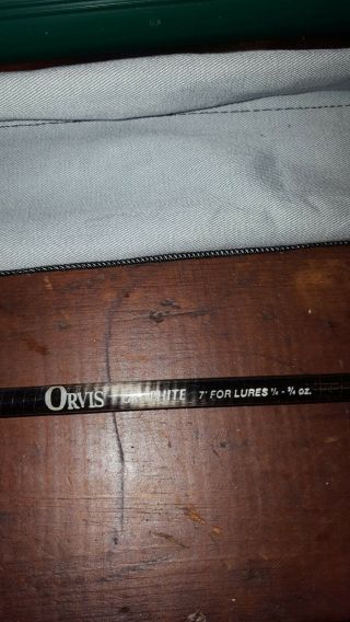 Orvis Graphite Spinning Rod 7Ft 2 Peice 1/4 - 3/4 oz lures Green Mountain series 2
