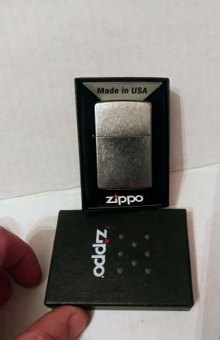 Vintage Zippo Lighter 207 Regular Street Chrome