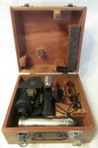 Antique Ww2 Aircraft Ansco Bubble Sextant A - 10a Air Forces Us Army - Y231